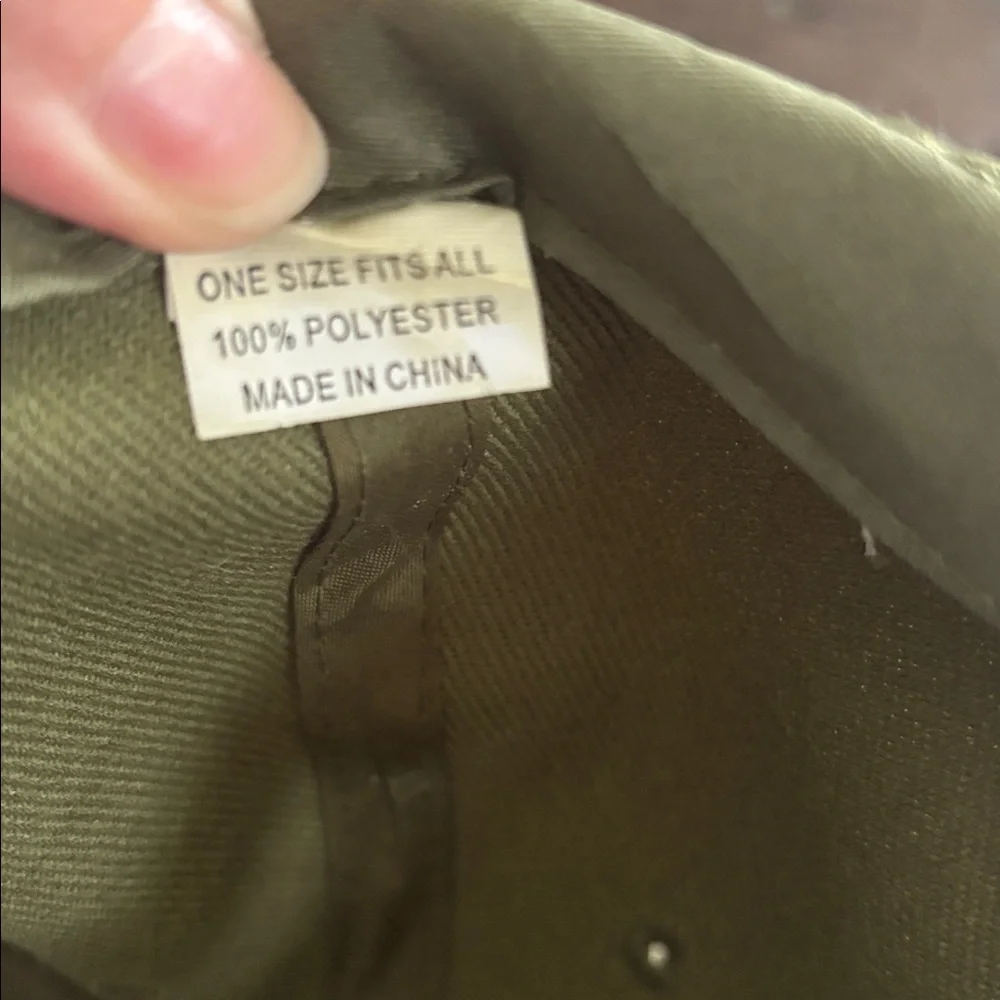 Vietnam War Veteran Baseball Cap - Olive Green - Pristine Condition